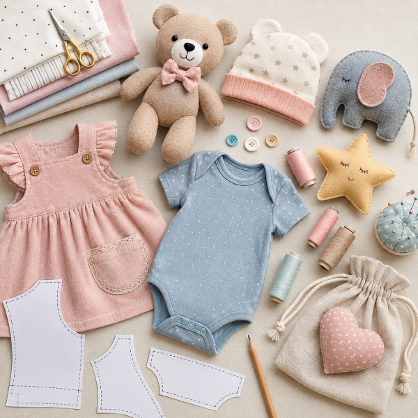 Easy Baby Sewing Patterns for Clothes, Toys, and Accessories